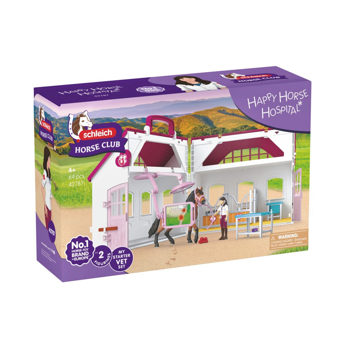 Levně Schleich 42787 Klinika pro koně Zdravá kopyta