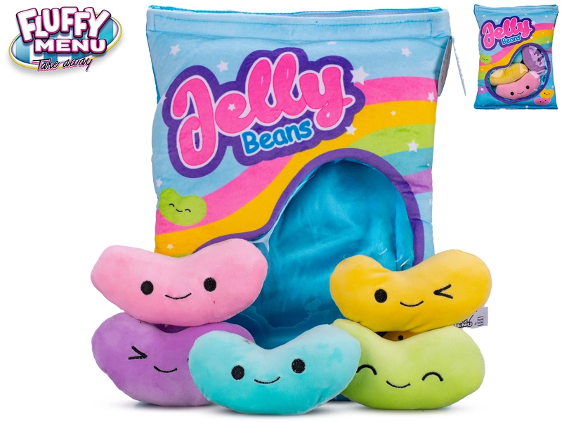 Levně Fluffy Menu želé bonbony 5ks 16 cm