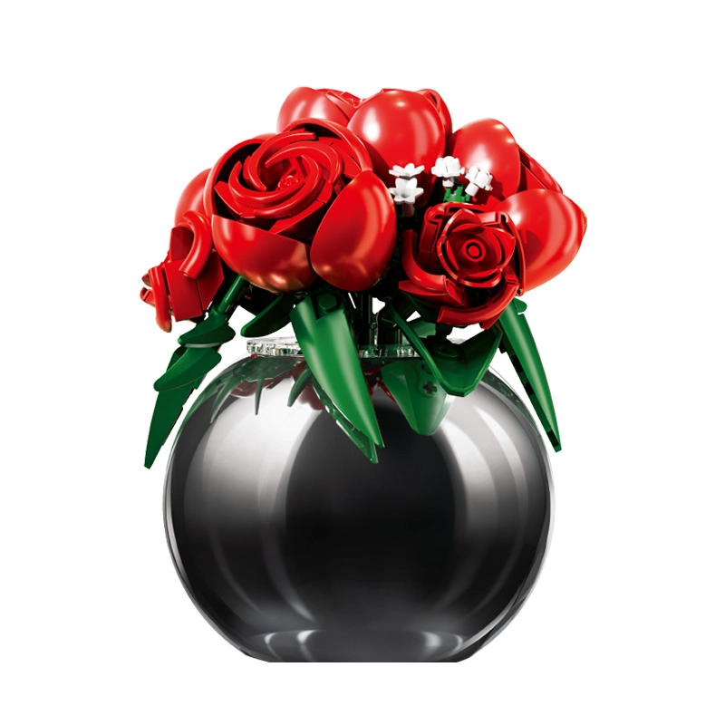 Sluban Flowers M38-P8061 Kytice červených růží ve váze