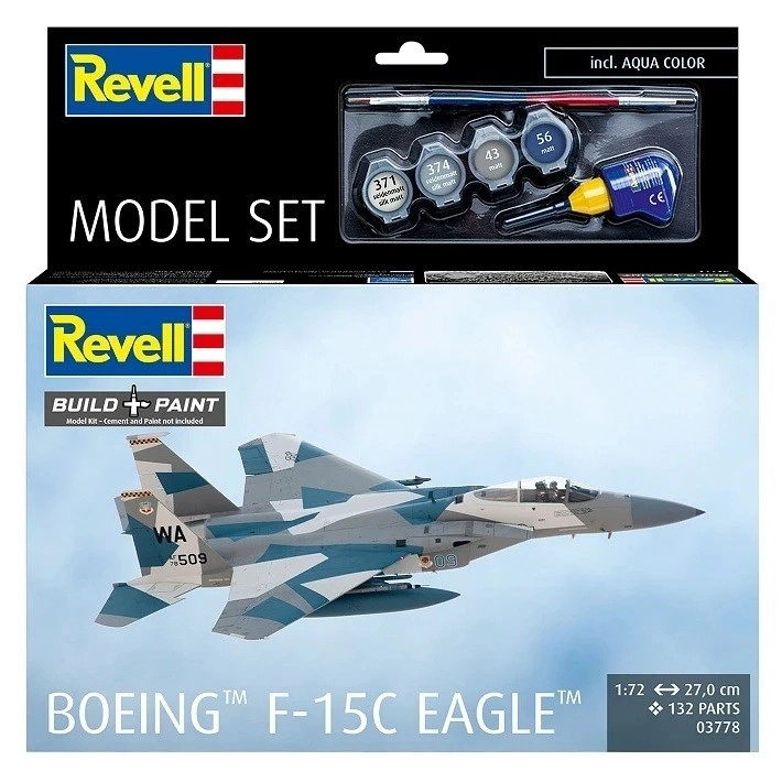 Plastikový model Boeing F-15C Eagle 1:72 startovací sada