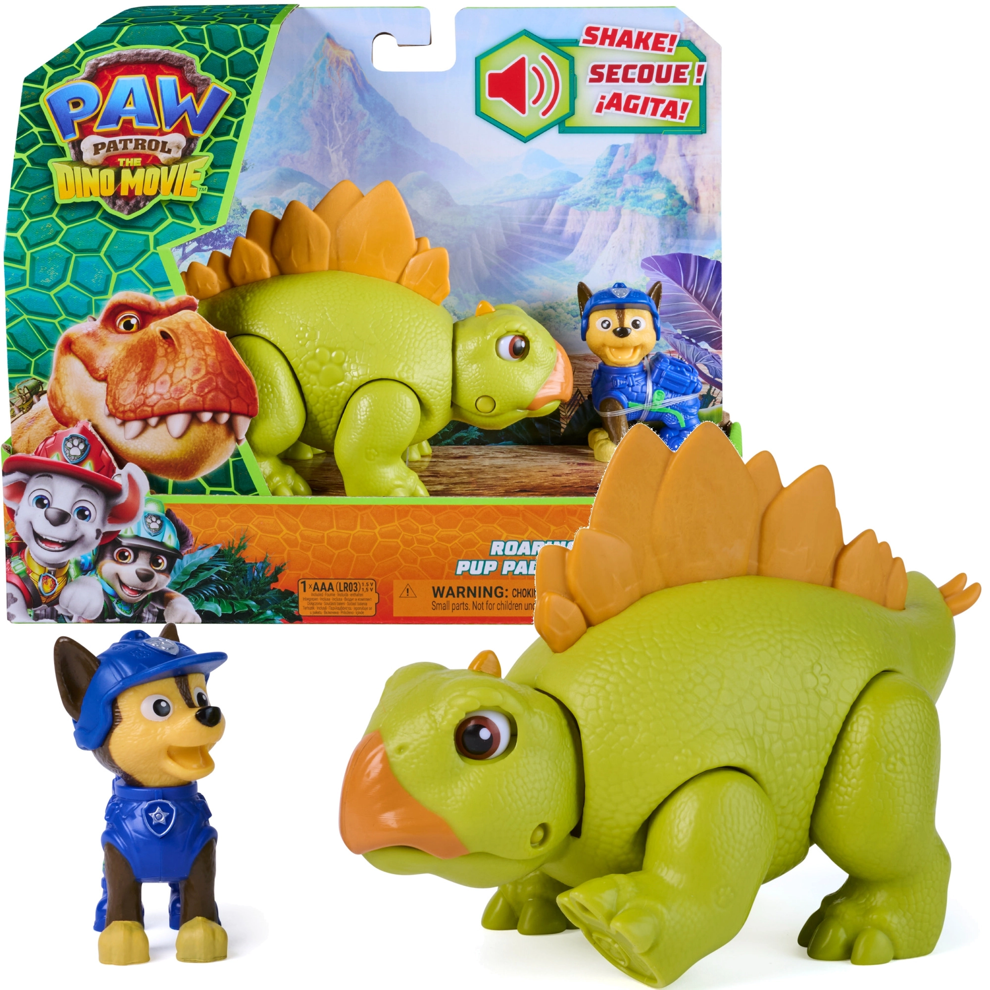 Spin Master Tlapková patrola dinozauri: Chase s interaktivním stegosaurem (10 cm)