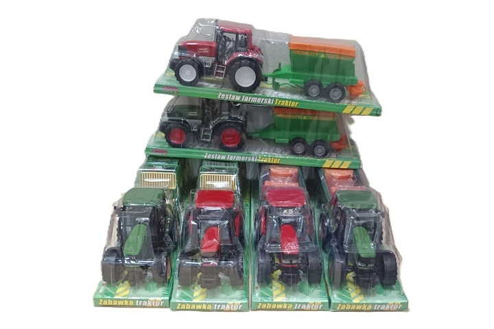 Traktor se zemědělským strojem