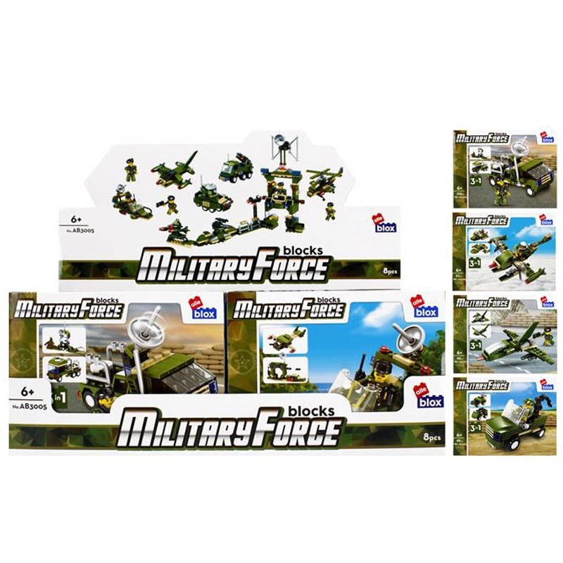 stavebnice armáda s figurkou – 8 variant