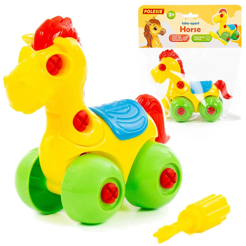 Šroubovací koník – montovací hračka pro děti 3+