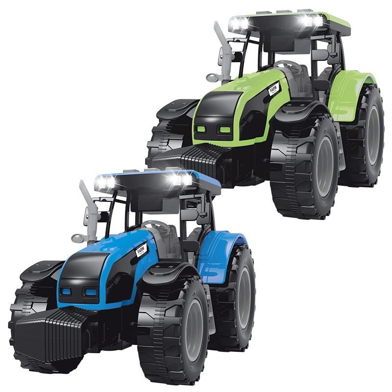 Levně FARM SERVICE traktor se zvuky a světly zeleno‑šedý 1:32