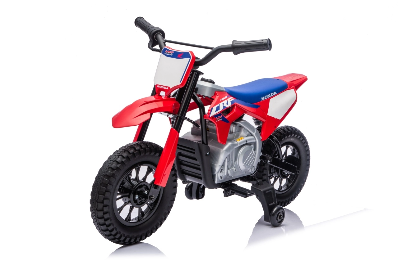 Dětská elektrická motorka HONDA CRF450R, červená