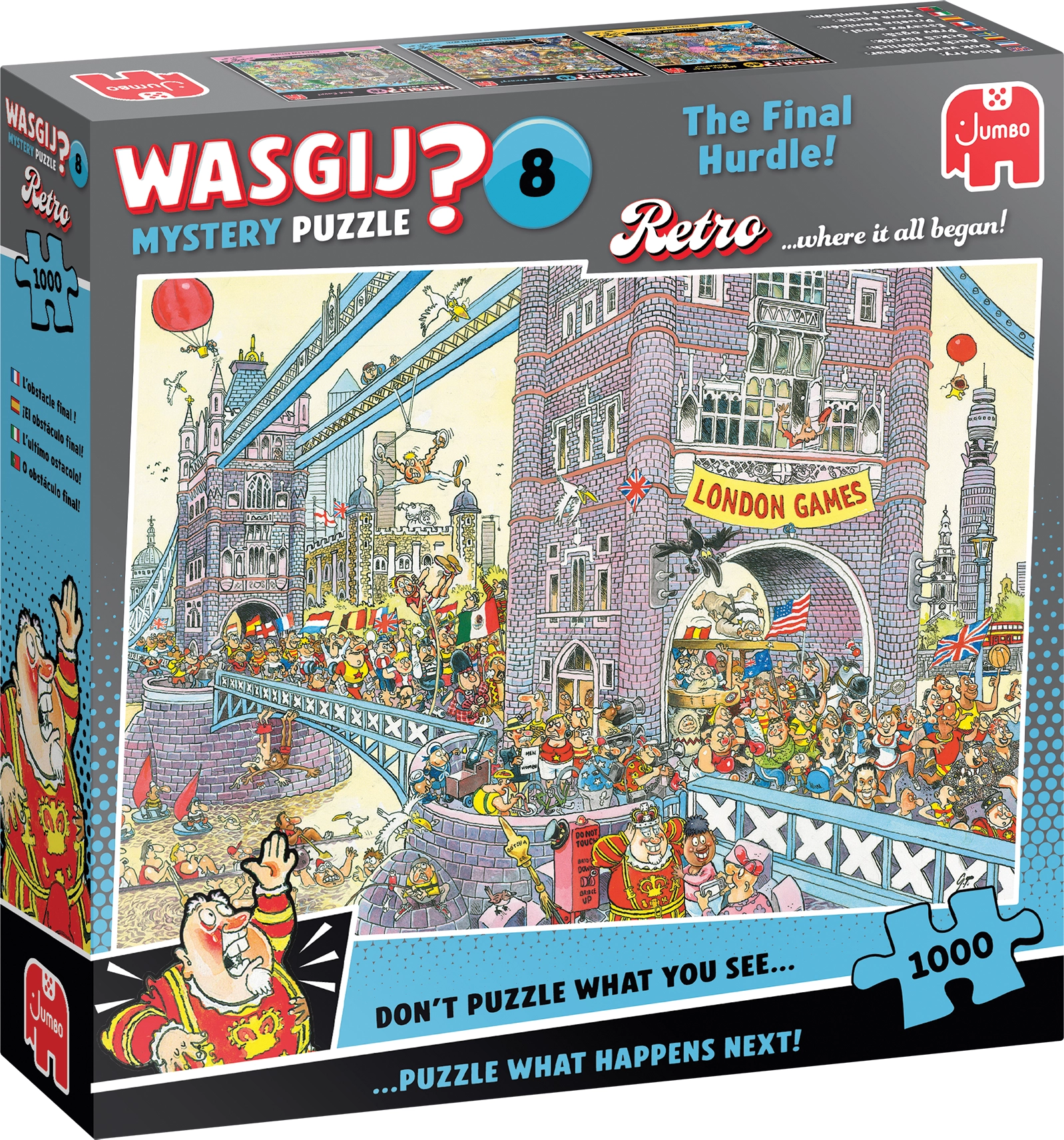 Puzzle JUMBO WASGIJ Mystery 8 Poslední překážka 1000 dílků