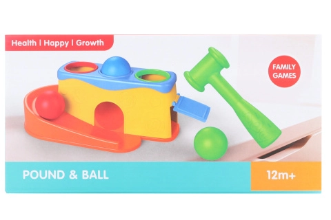 Plastová zatloukačka s dráhou pro děti