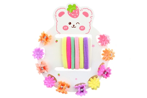 Sada do vlasů pro malé parádnice – gumičky a skřipečky ve tvaru kytiček