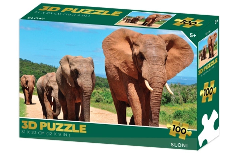 Puzzle 3D - Sloni