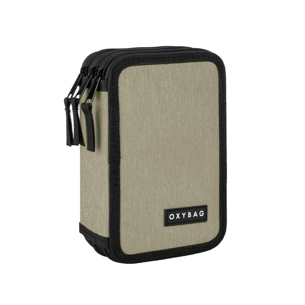 Třípatrový školní penál UNICOLOR Mocca – prázdný