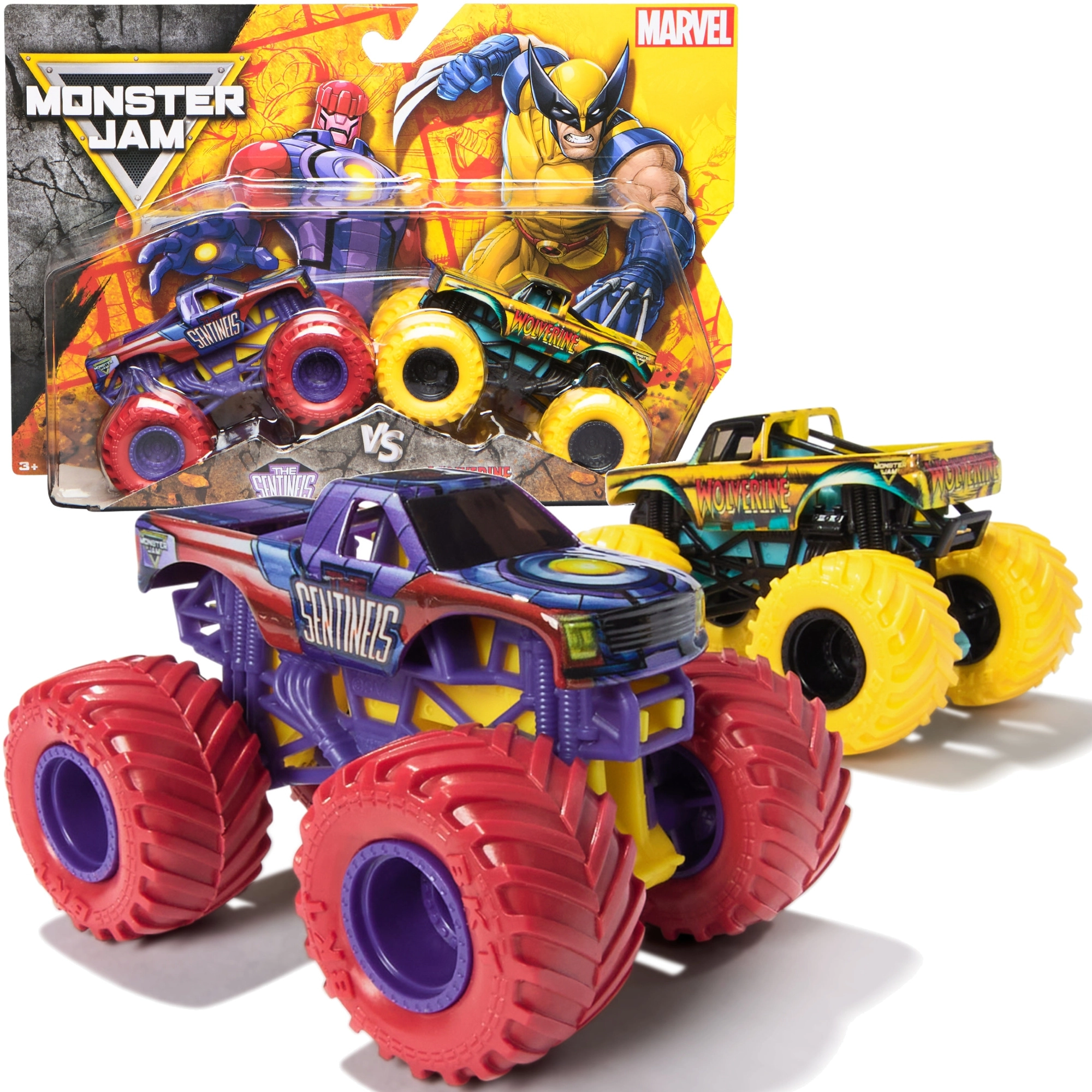 Monster Jam sada 2 monster trucků 1:64 – The Sentinels a Wolverine