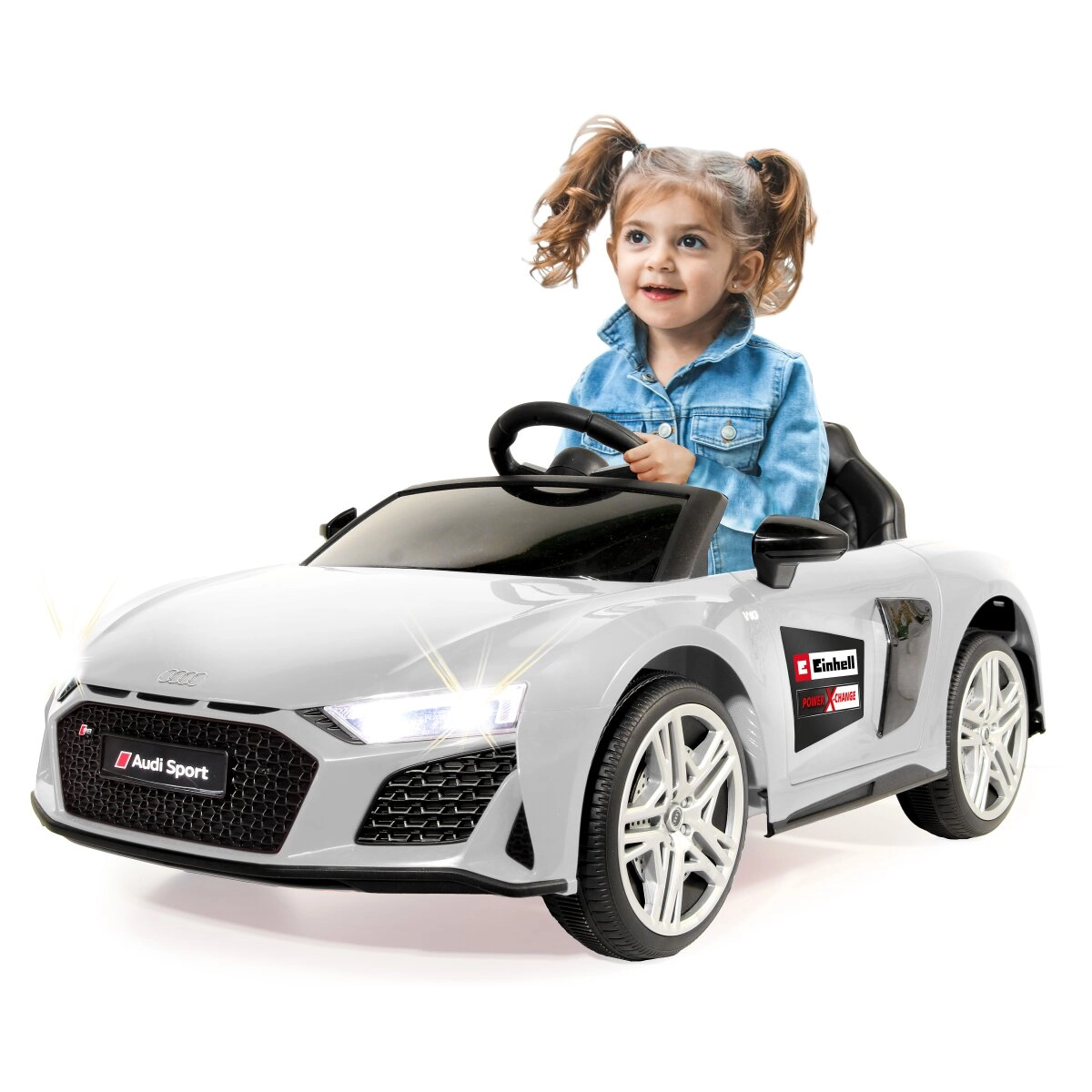 Dětské elektrické vozítko Audi R8 bílé 18 V Einhell Power X-Change
