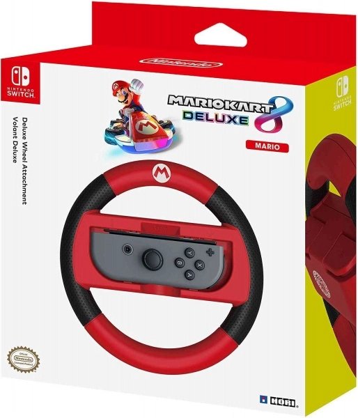 Hori Joy-Con Wheel Deluxe Mario pro Nintendo Switch červený NSP1161