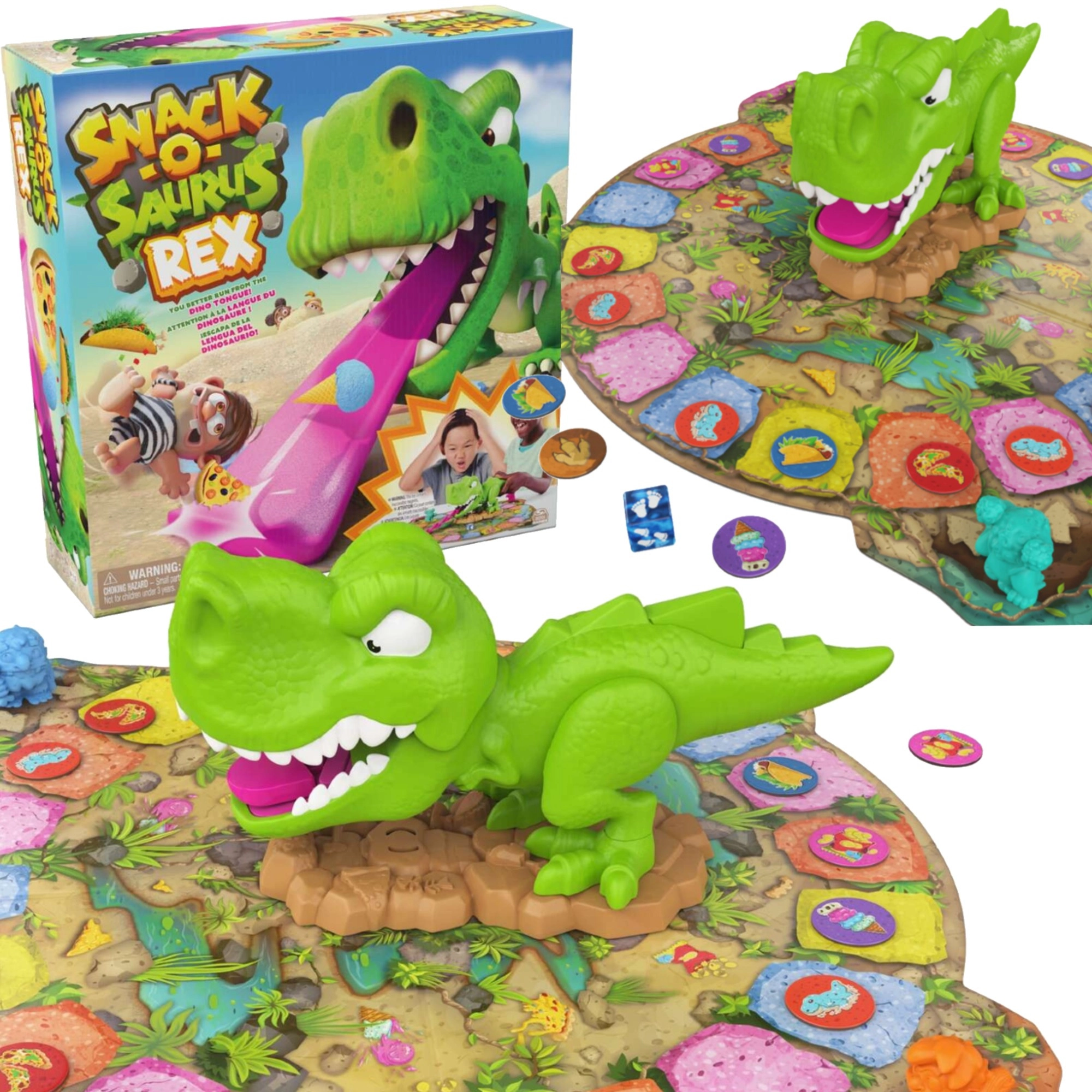 Rodinná hra Spin Master Snack‑O‑Saurus Rex 5+