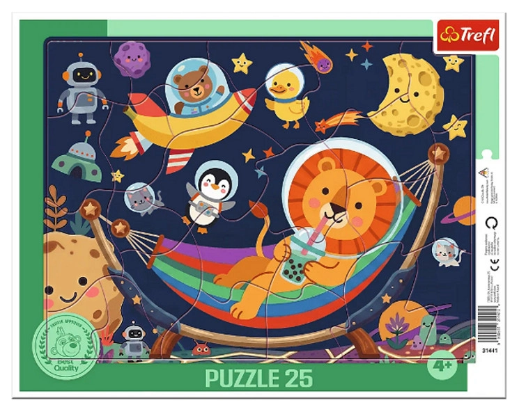 Rámové puzzle Svět přátel 25 dílků