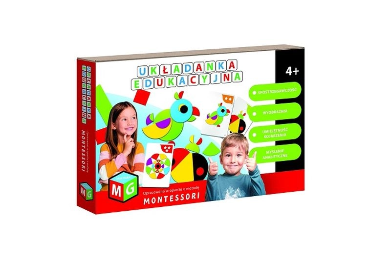 Montessori edukační vkládačka papoušek