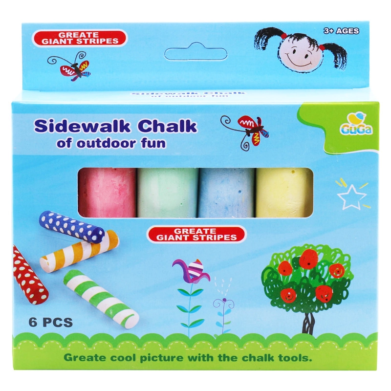 barevné křídy v krabičce 6 ks