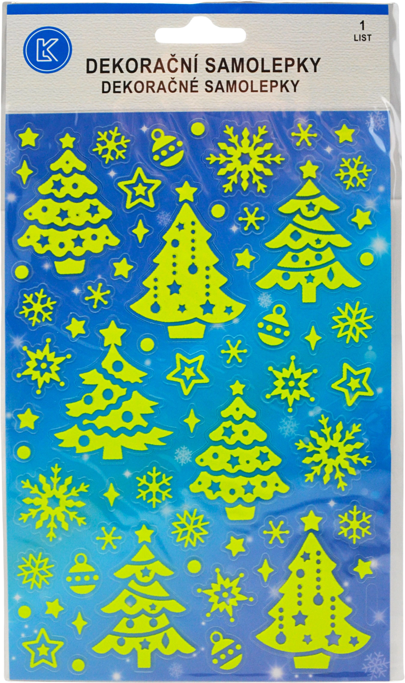 Samolepky vánoční stromeček