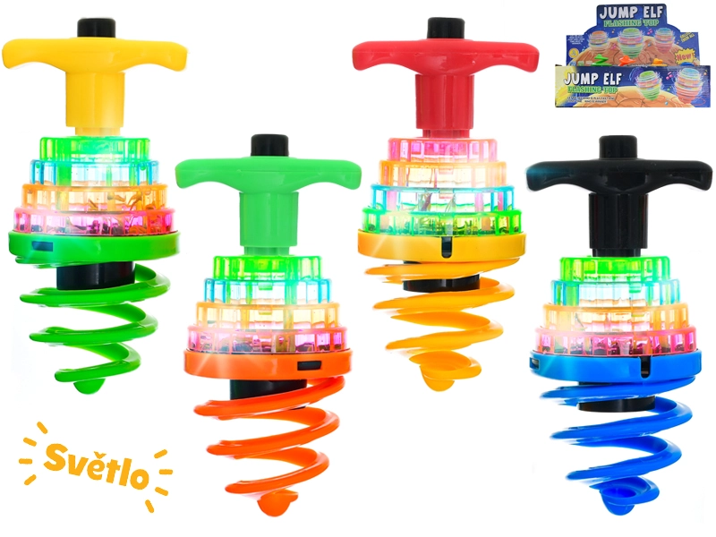 Káča 9,5 x 6 cm na baterie se světlem, mix barev