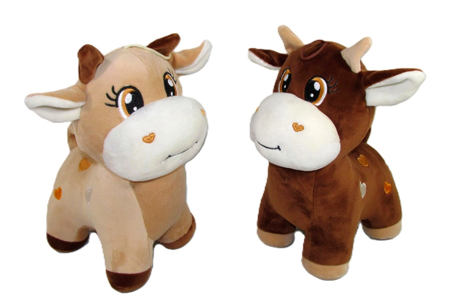 Plyšová kravička 19 cm