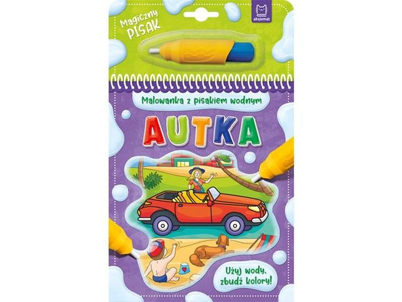 Vodní omalovánky s vodním fixem Autka
