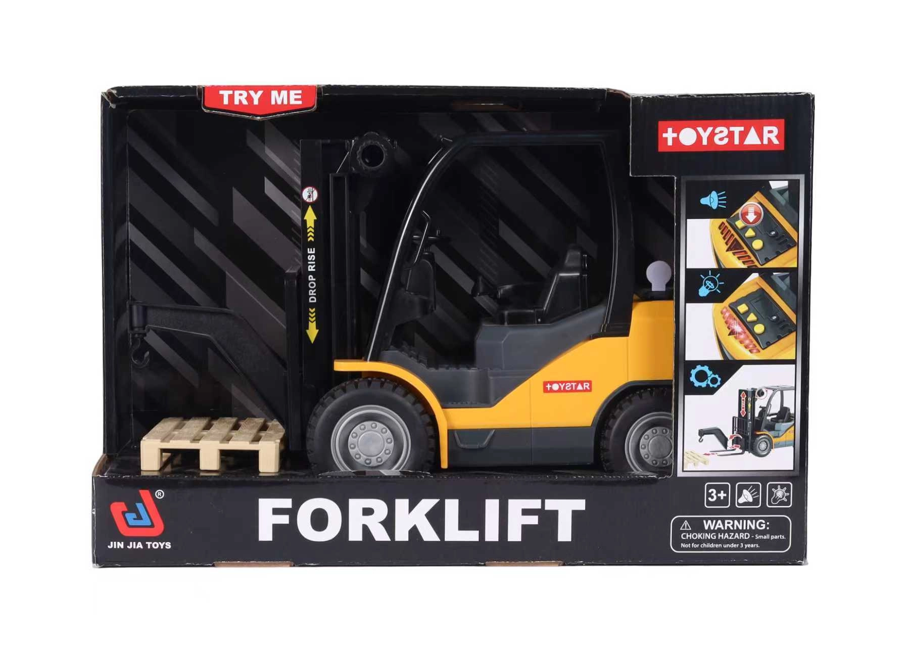 Bateriový dětský vysokozdvižný vozík s hákem na palety