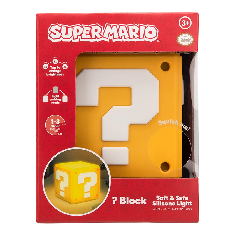 Super Mario SquishyGlo světlo – Question blok