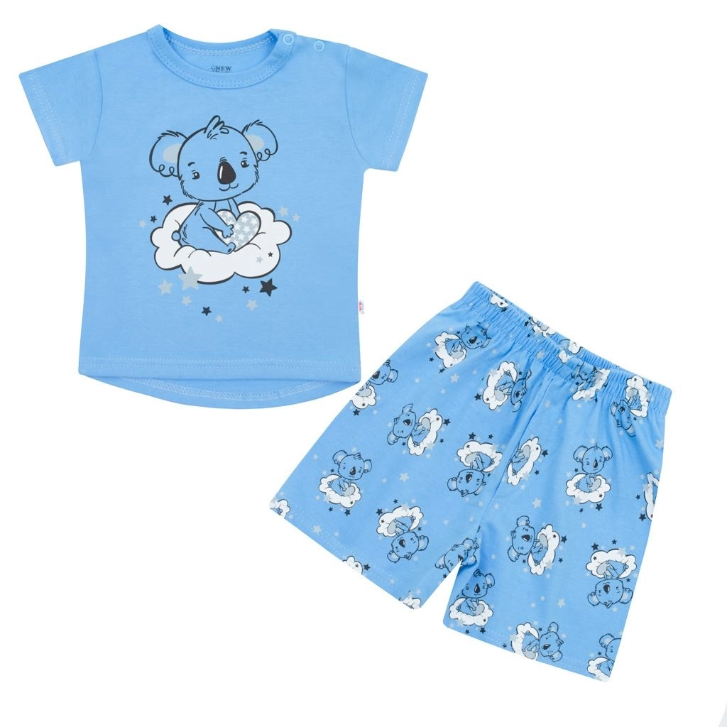Levně Letní bavlněné pyžamo pro miminko New Baby Dream, modré