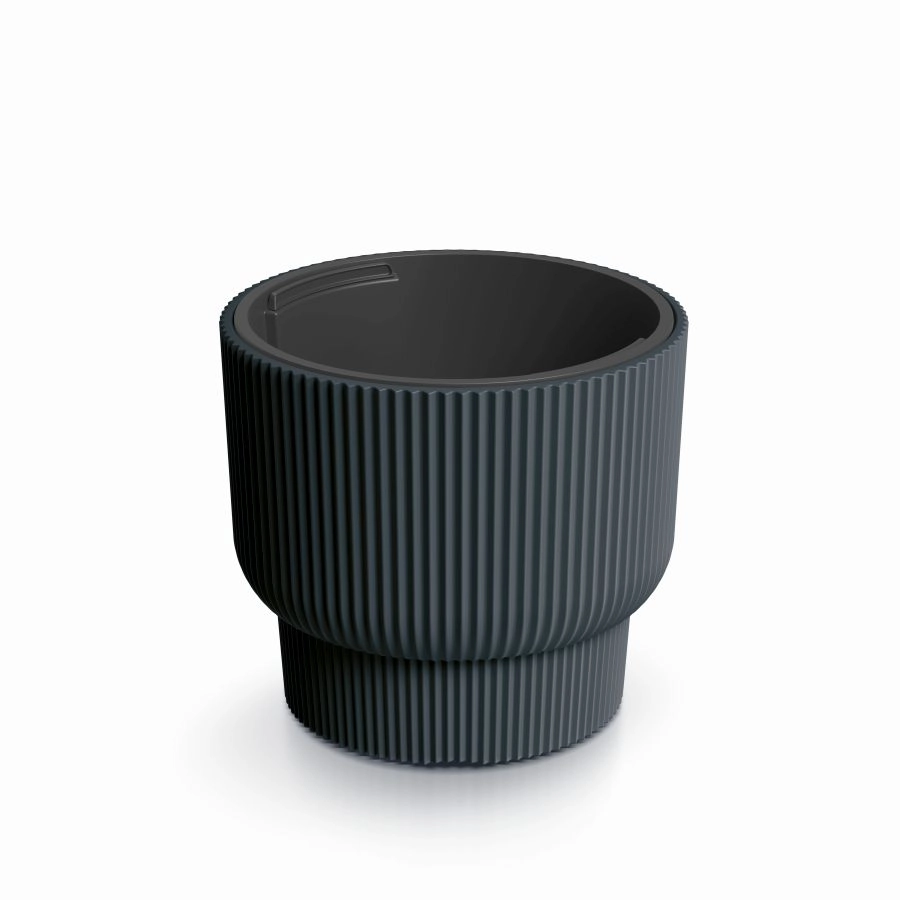 Prosperplast Květináč MILLA III antracit 39,5 cm