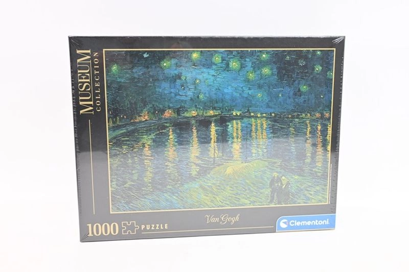 Clementoni puzzle 1000 dílků Muzeum – Hvězdná noc nad Rhônou