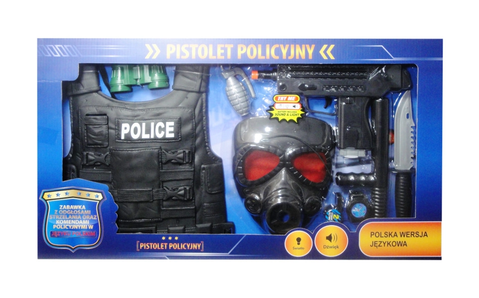 Policejní sada s polským hlasovým modulem