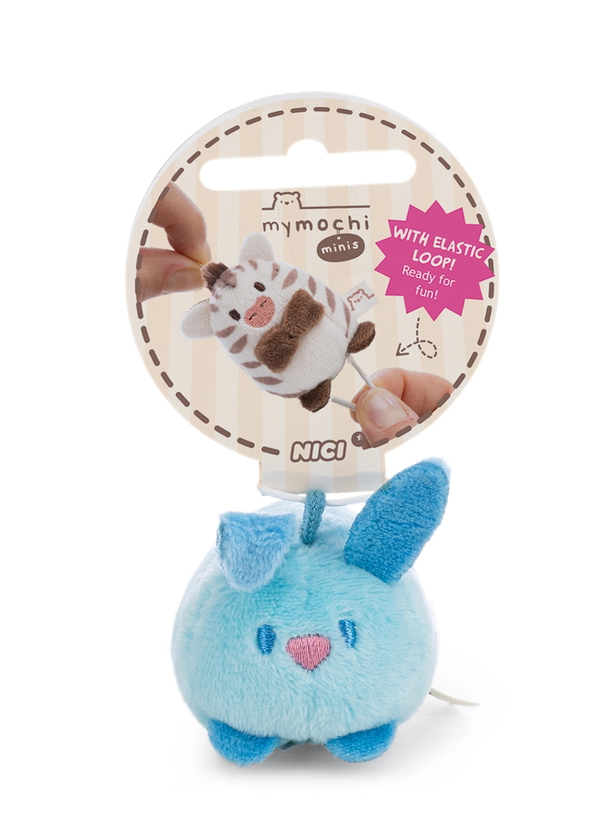 NICI MyMochi mini přívěsek zajíček Pibu 5 cm ležící