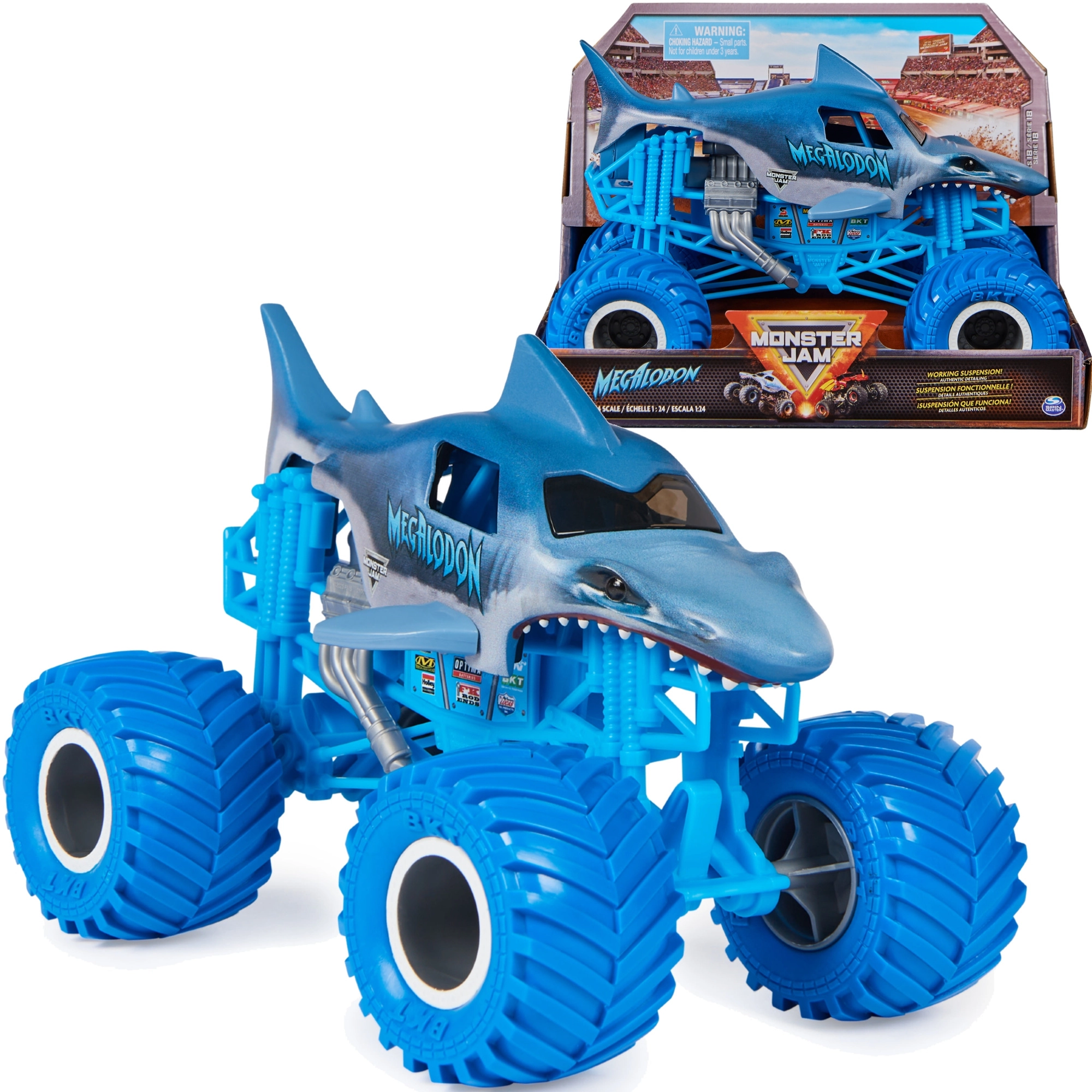 Spin Master Monster Jam Megalodon monster truck 1:24