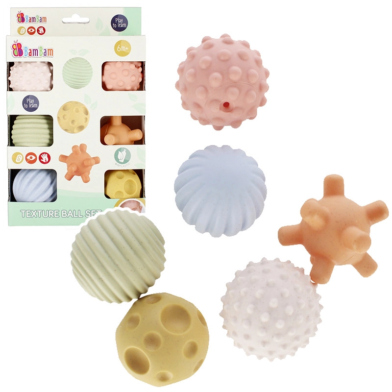 Senzorické míčky BAM BAM pro miminka 6m+