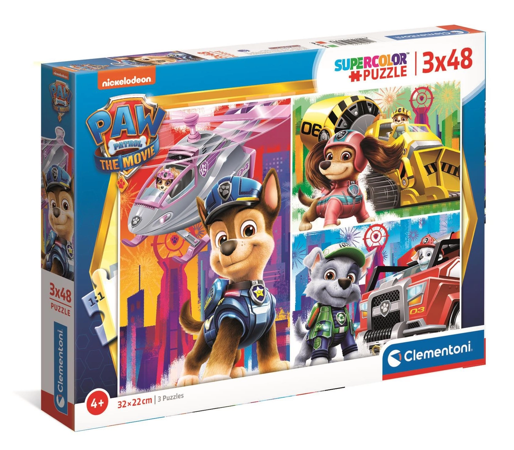 Levně Clementoni puzzle Tlapková patrola ve filmu 3x48 dílků
