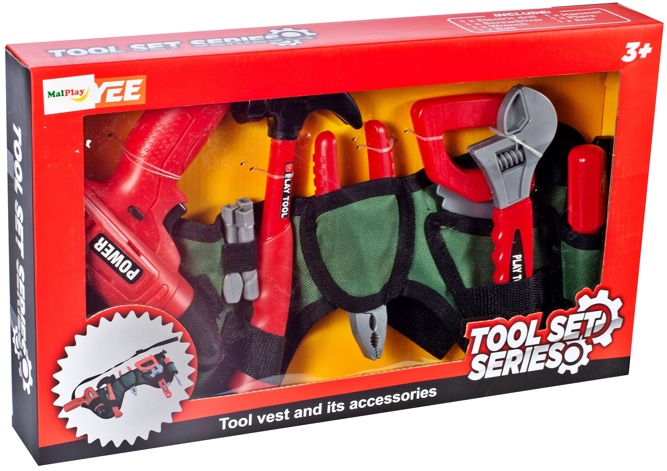 Dětský opasek s nářadím pro malé kutily