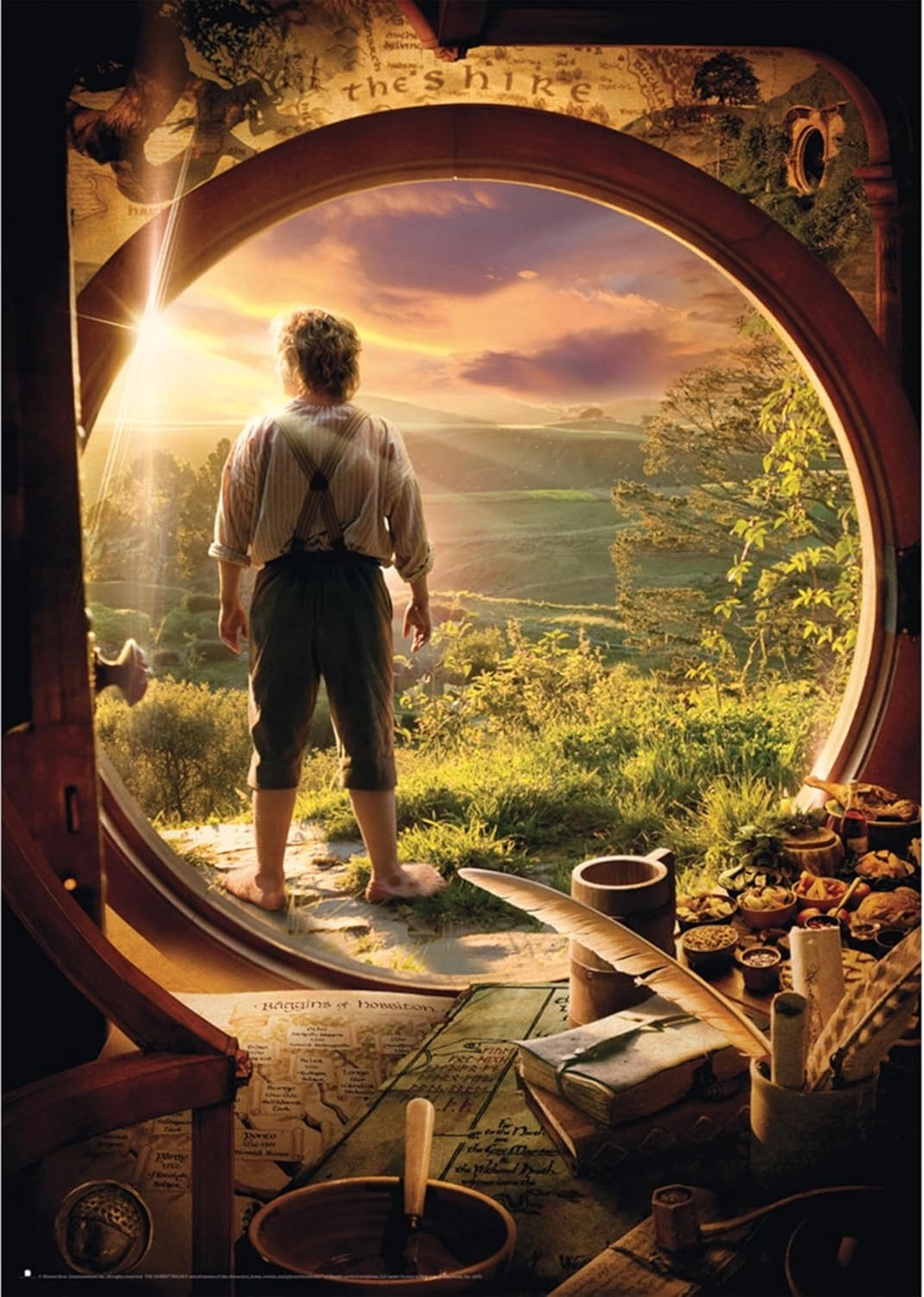 Puzzle Hobbit: Opuštění Bag End 1000 dílků