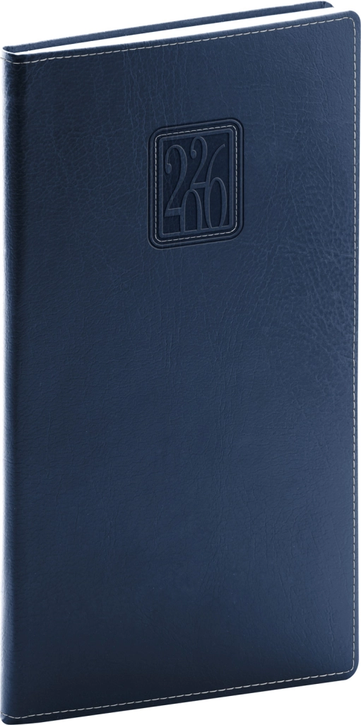NOTIQUE Kapesní diář Panama 2026, tmavě modrý, 9 x 15,5 cm Presco Group