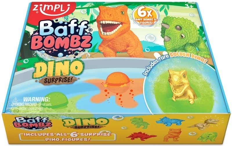 Šumivé bomby do koupele Dinosauři Zimpli Kids