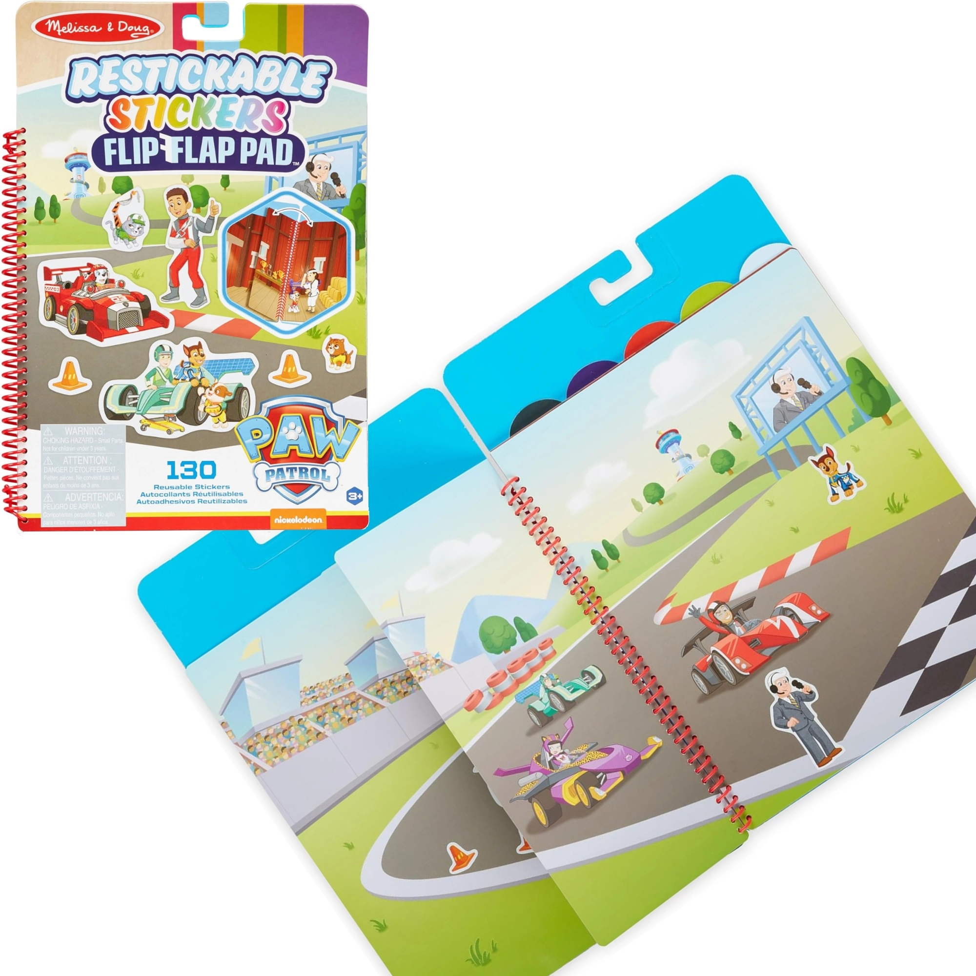Melissa & Doug tlapková patrola kniha se samolepkami klasická mise