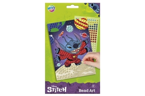 Levně Výroba obrázku Stitch – kreativní sada s korálkovými samolepkami