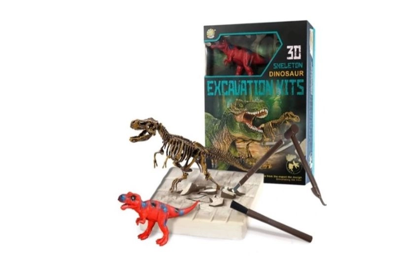 Sada dinozaur T‑Rex – skamělina a figurka