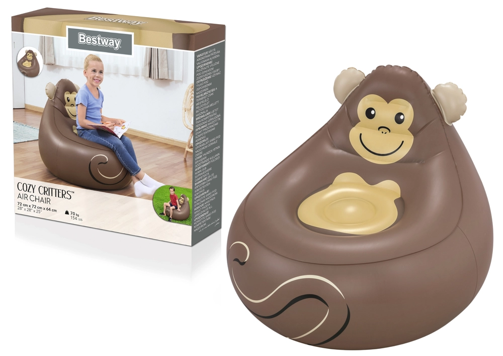 Nafukovací opičí sedátko 72 x 72 x 64 cm Bestway 75116