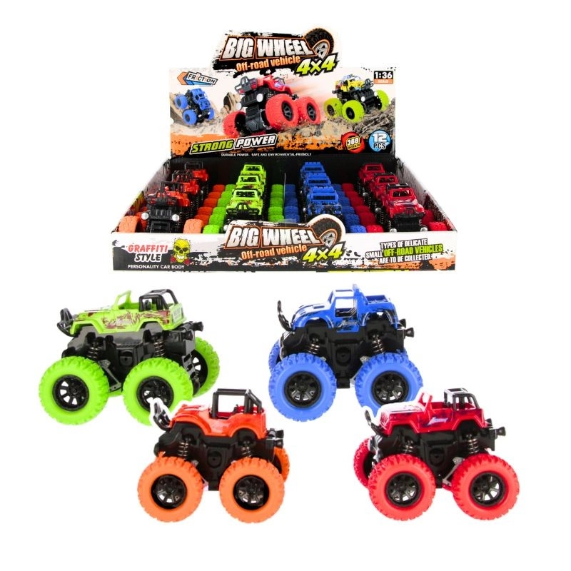 Terénní auto Big Wheel off-road MEGA CREATIVE s pohonem pull-back