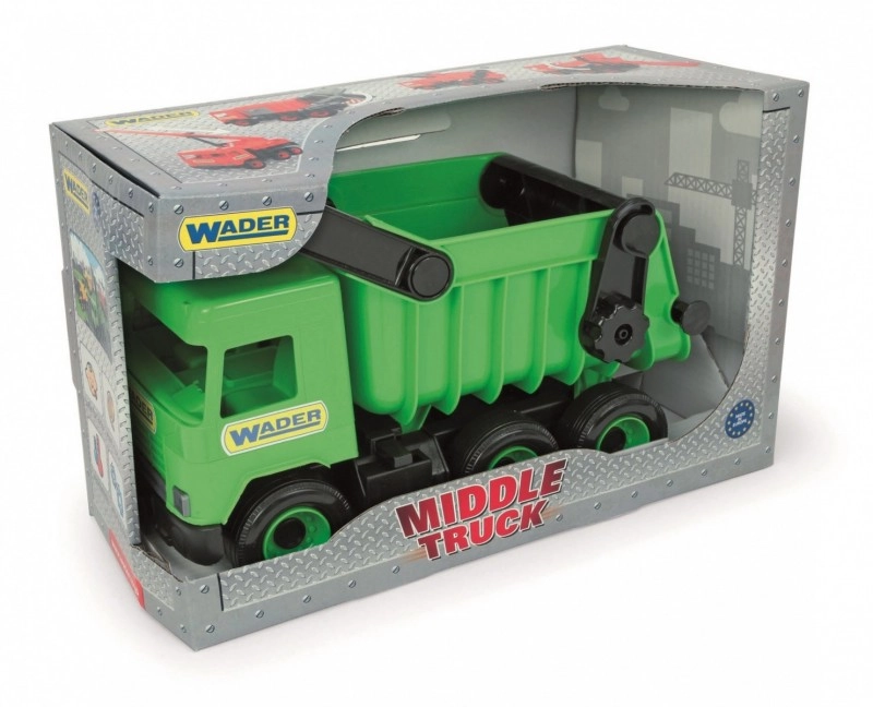 Wader Middle Truck sklápěč 36 cm zelená