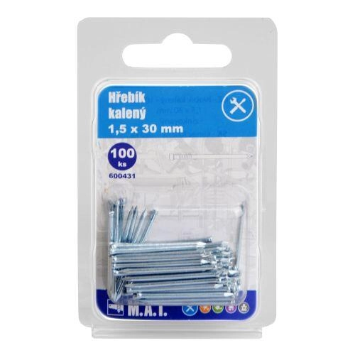 Mat Hřebík kalený 30x1,5mm Zn (100ks)
