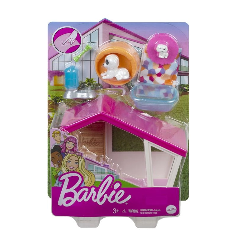 Levně Mattel Barbie mini herní set s mazlíčkem grilování GRG76