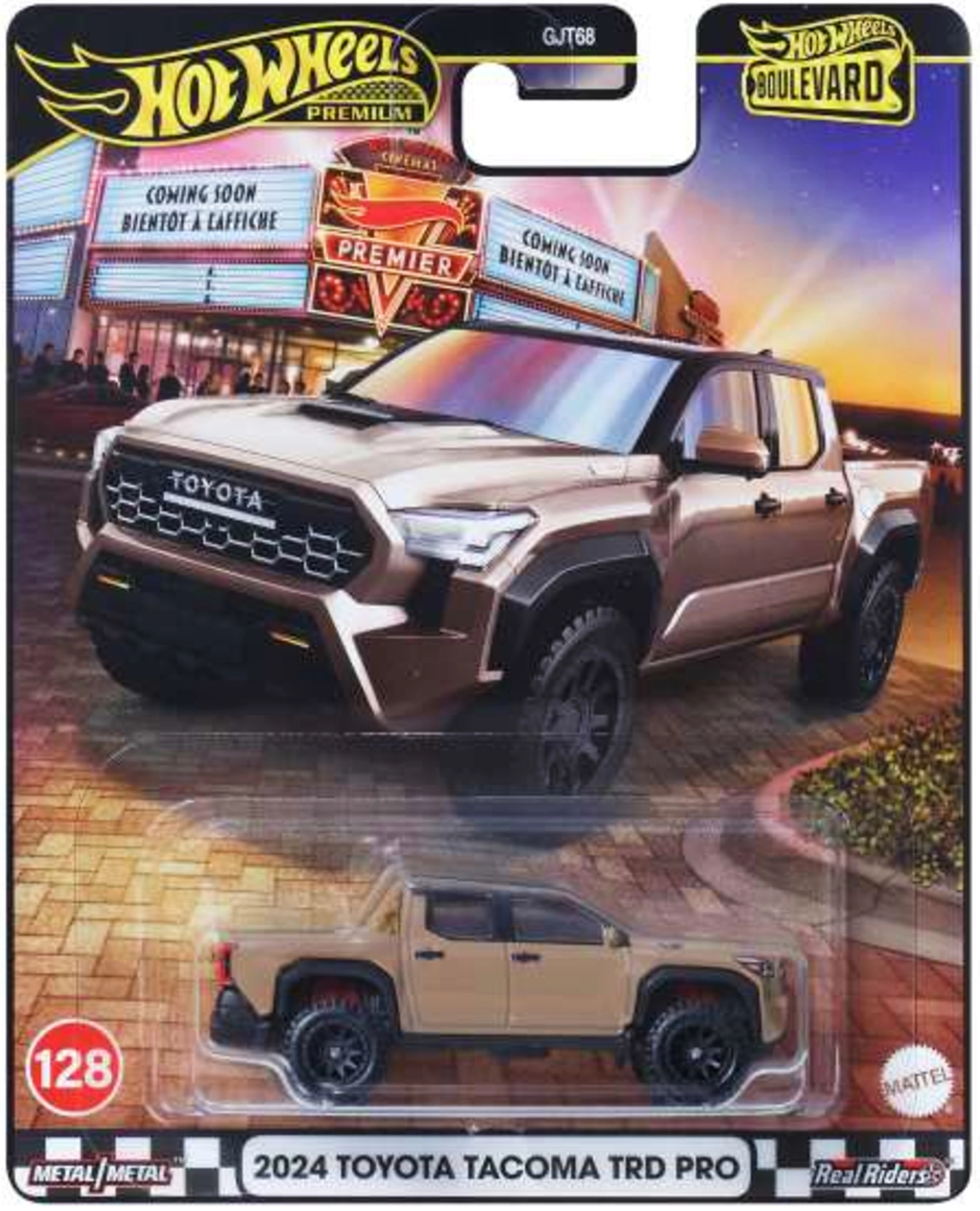 Hot Wheels Premium Boulevard auto 2024 Toyota Tacoma TRD Pro 7,5 cm