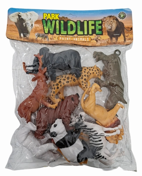 Sada figurek divokých zvířat – 10 ks